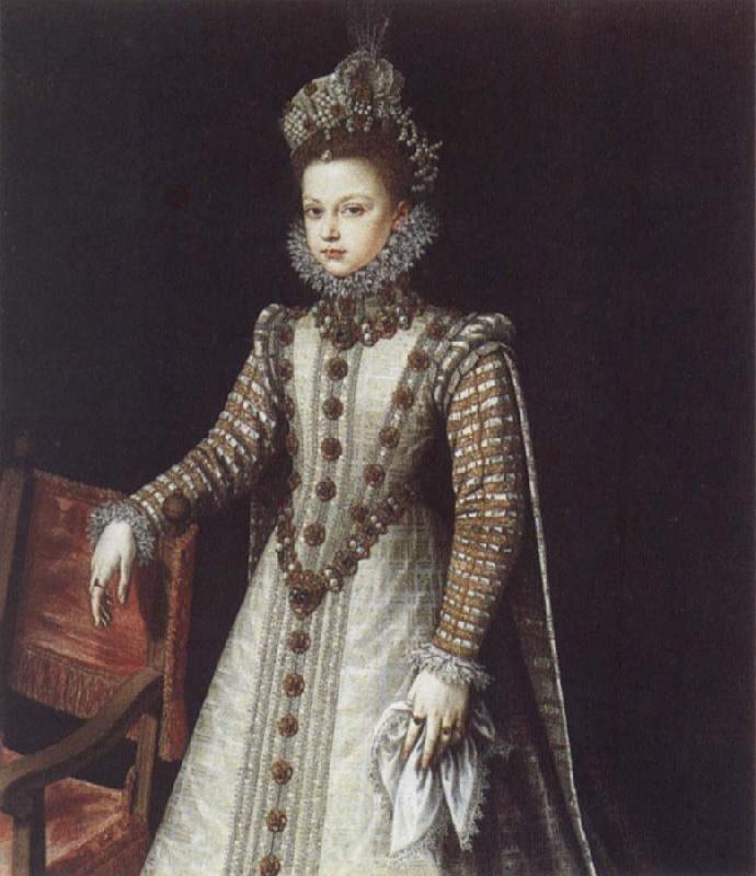 SANCHEZ COELLO, Alonso The Infanta Isabella Clara Eugenia France oil painting art